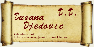 Dušana Đedović vizit kartica